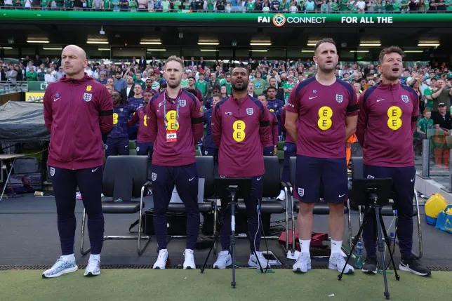 Lee Carsley emphasizes the importance of singing the national anthem at future England games