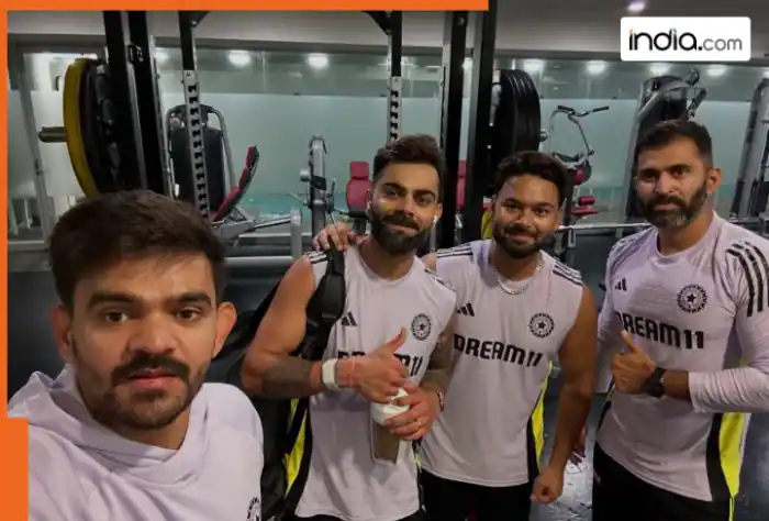 Rishabh Pant and Virat Kohli pump iron together before Pink ball Test in Adelaide, see PICS!