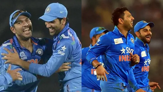 Yuvraj Singh's touching display of solidarity for Rohit Sharma and Virat Kohli after loss to New Zealand